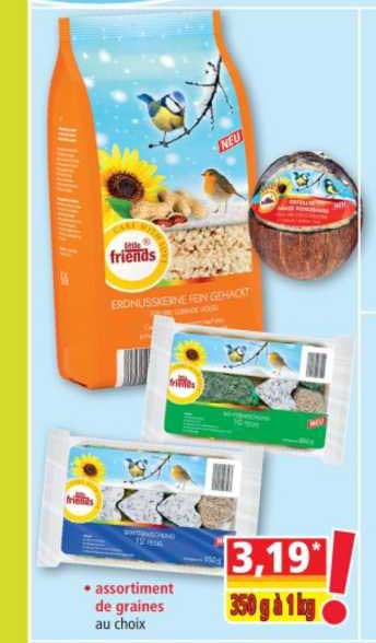 assortiment de graines little friends