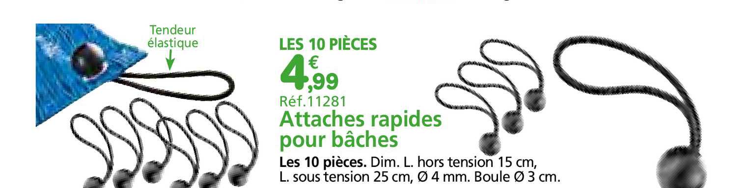 attaches rapides pour bâches