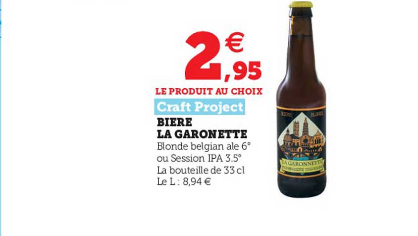 bière la garonette craft project