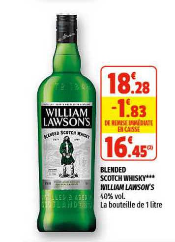 blended scotch whisky william lawson's