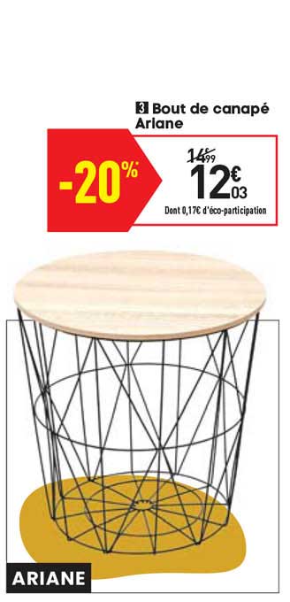 bout de canapé ariane