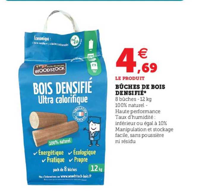 Bûches De Bois Densifié Woodstock