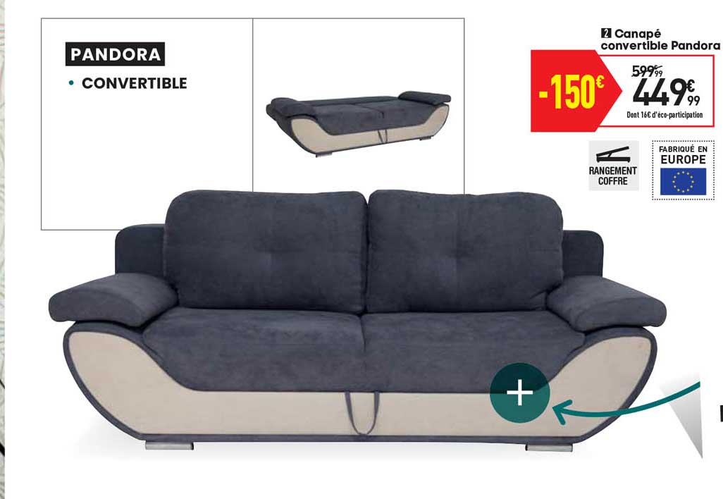 Canapé Convertible Pandora