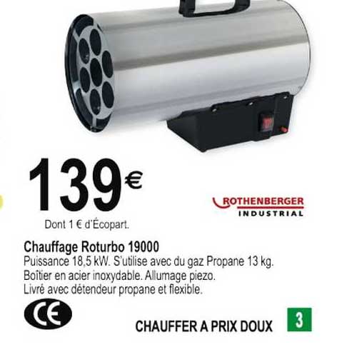Chauffage Roturbo 19000 Rothenberger