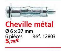 cheville métal