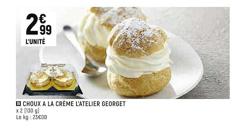 choux à la crème l'atelier georget