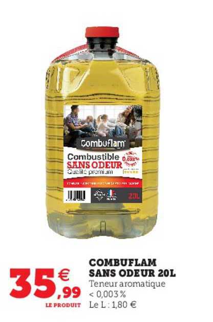 combuflam sans odeur 20l