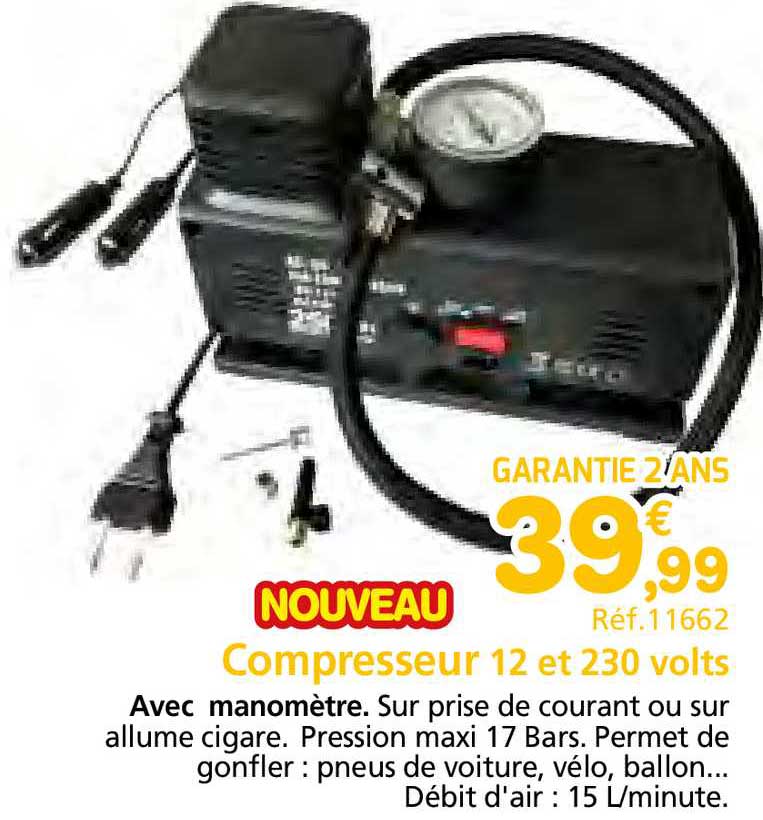 compresseur 12 et 230 volts