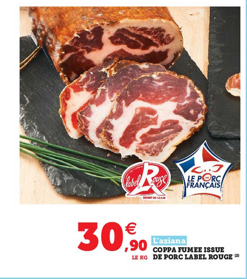 coppa fumée issue de porc label rouge l'aziana
