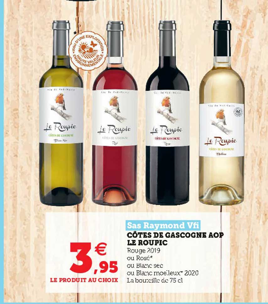 côtes de gascogne aop le roupic