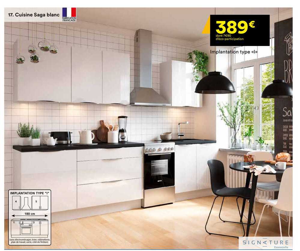 cuisine saga blanc