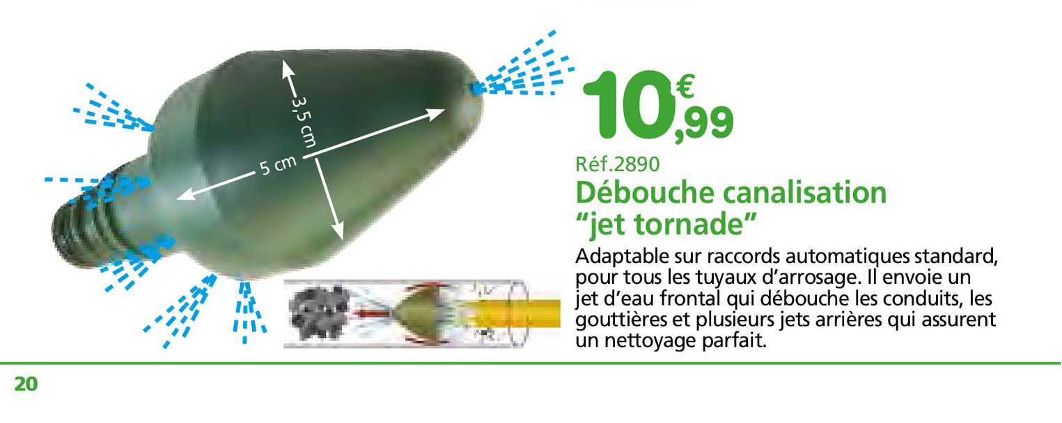 débouche canalisation "jet tornade"
