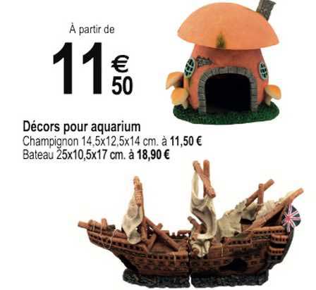 décors pour aquarium