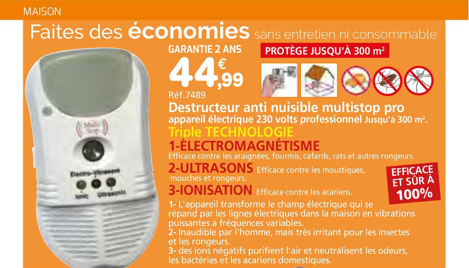 destructeur anti nuisible multistop pro