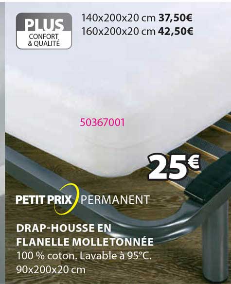 drap-housse en flanelle molletonnée