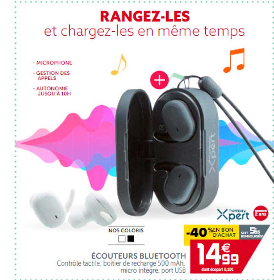 écouteurs Bluetooth