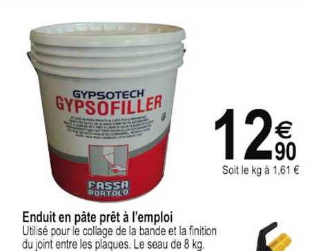 enduit en pâte prêt à l'emploi