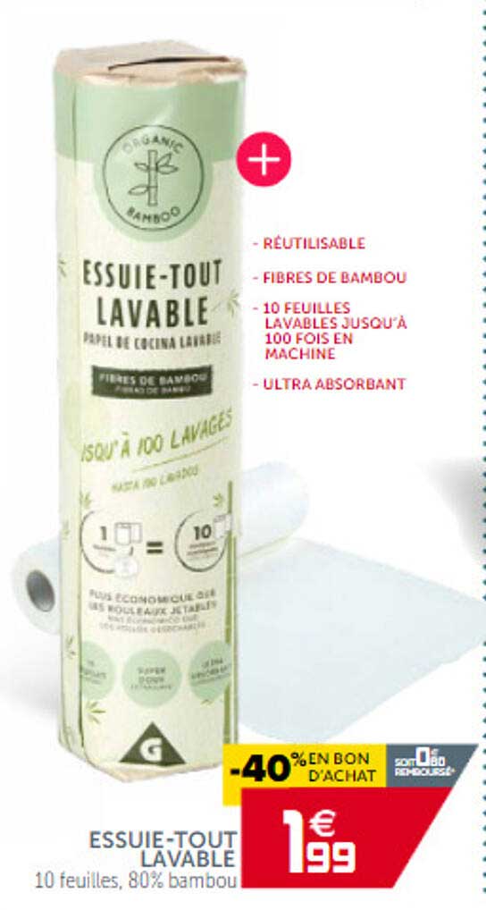 essuie-tout lavable