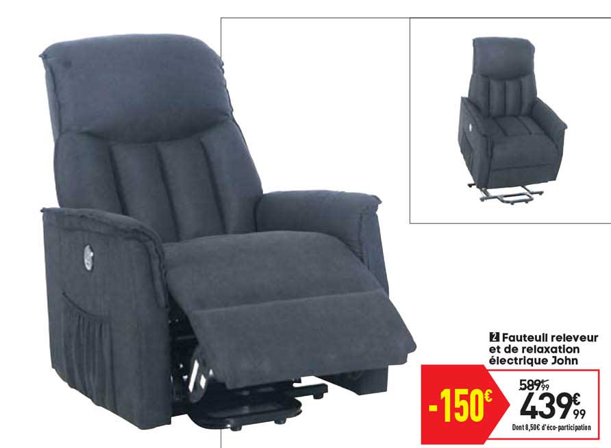 fauteuil releveur et de relaxation électrique john