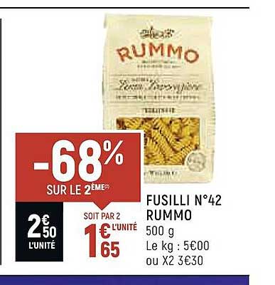fusilli n°42 rummo