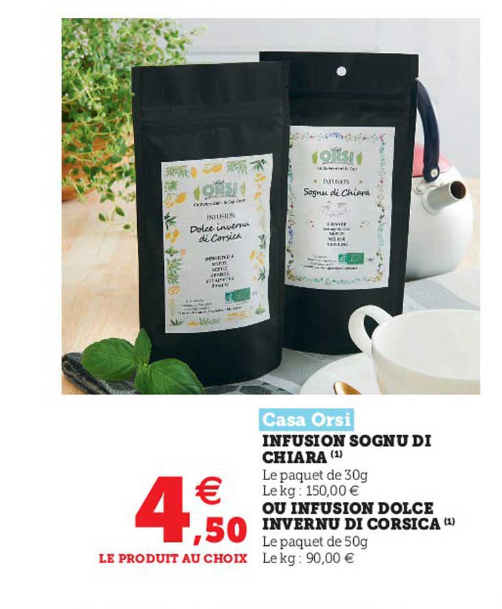 infusion sognu di chiara ou infusion dolce inernu di corsica casa orsi