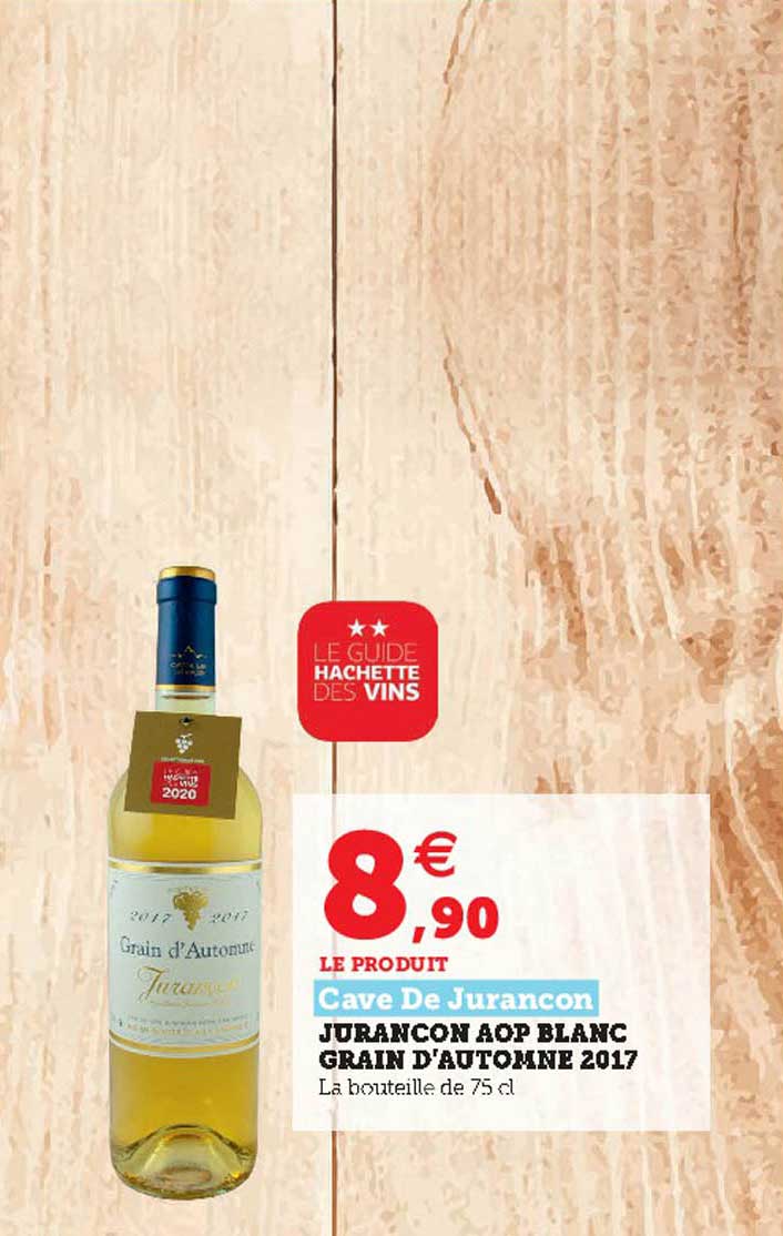 jurancon aop blanc grain d'automne 2017