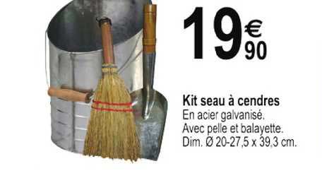 kit seau à cendres
