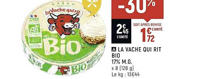 la vache qui rit bio 17% m.g.