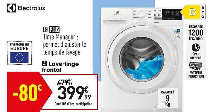 lave-linge frontal electrolux