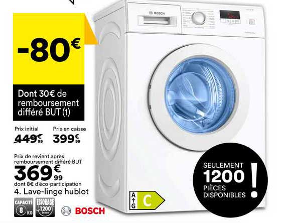 lave-linge hublot bosch