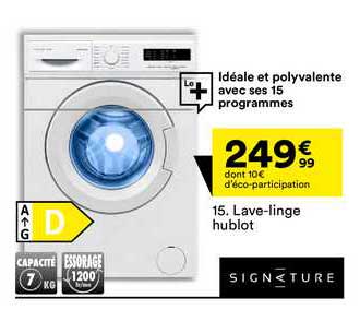 lave-linge hublot signature