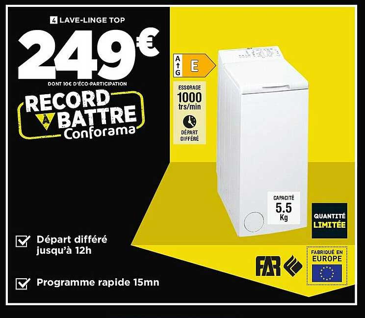 lave-linge top far