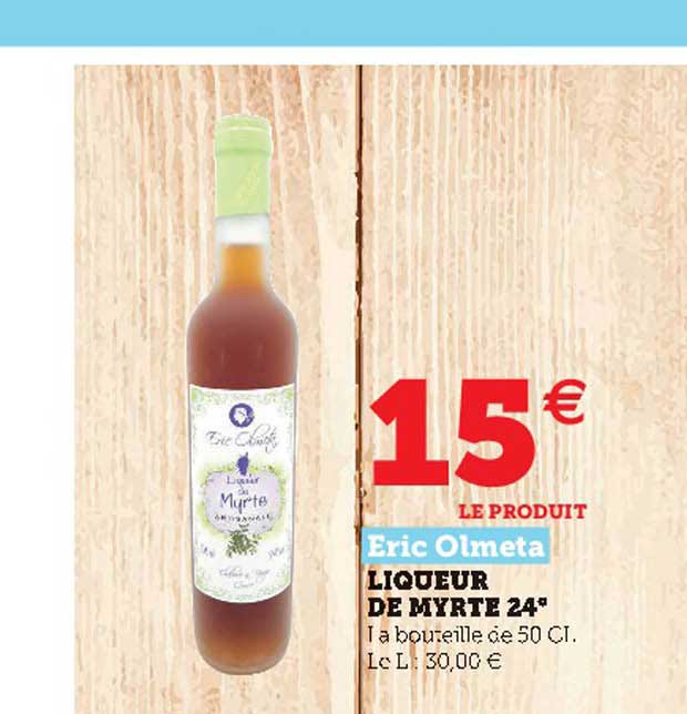 liqueur de myrte 24° eric olmeta