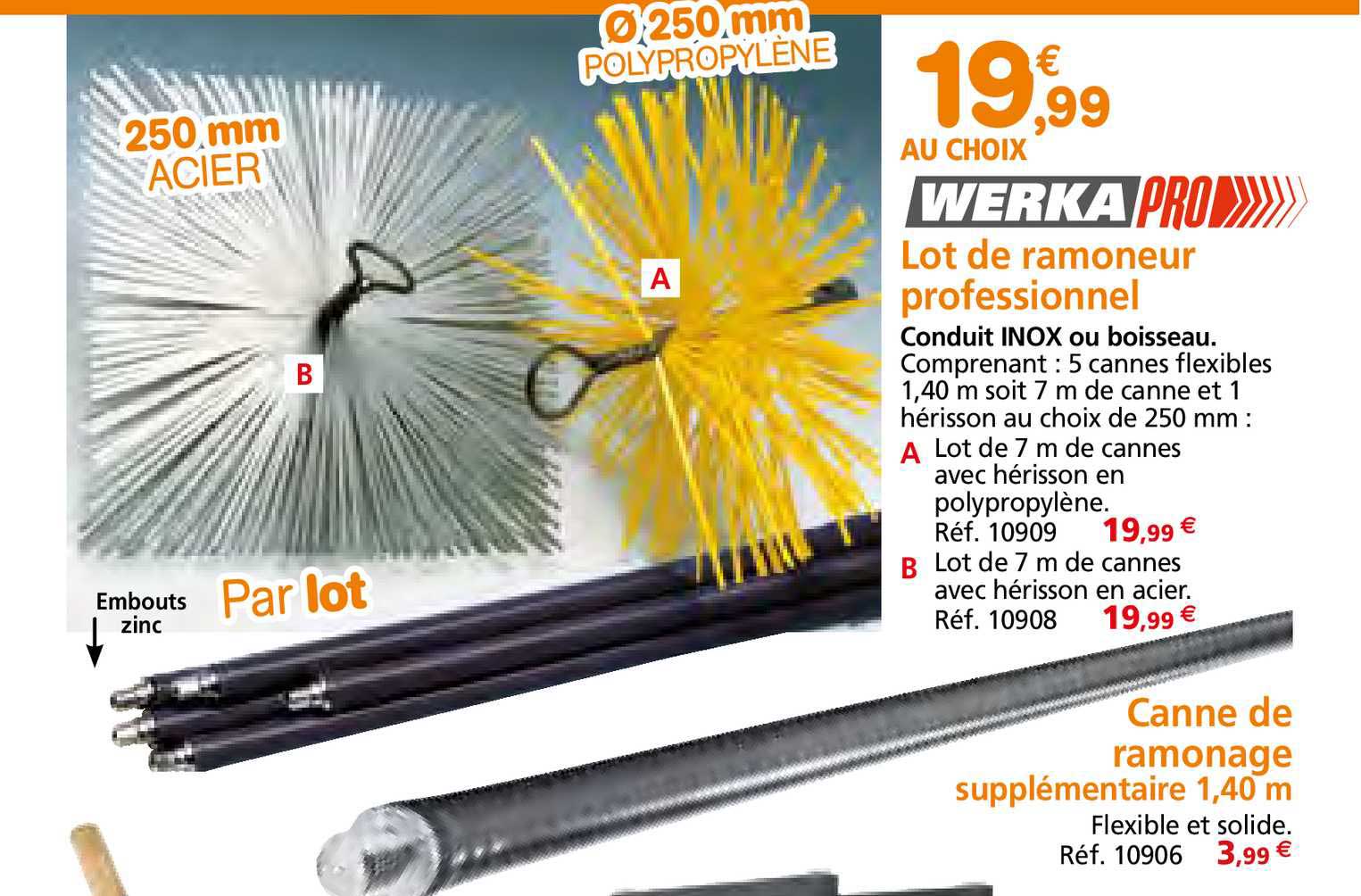 lot de ramoneur professionnel werkapro