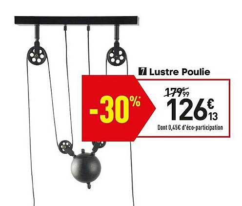 lustre poulie