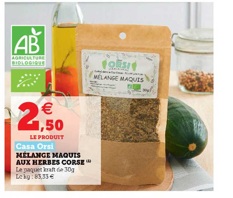 mélange maquis aux herbes corse casa orsi