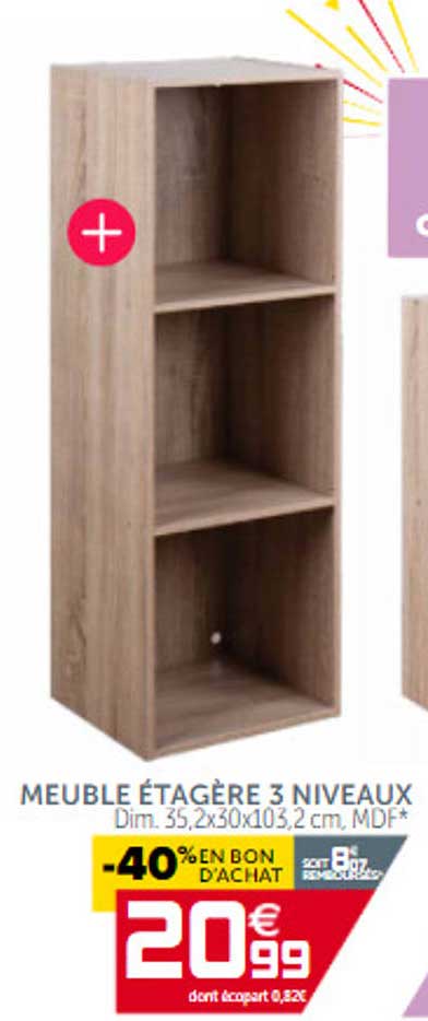 Meuble étagère 3 Niveaux