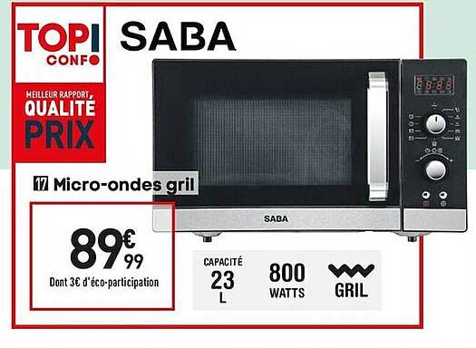 micro-ondes gril saba