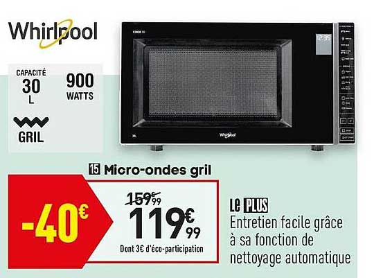 Micro-ondes Gril Whirllpool