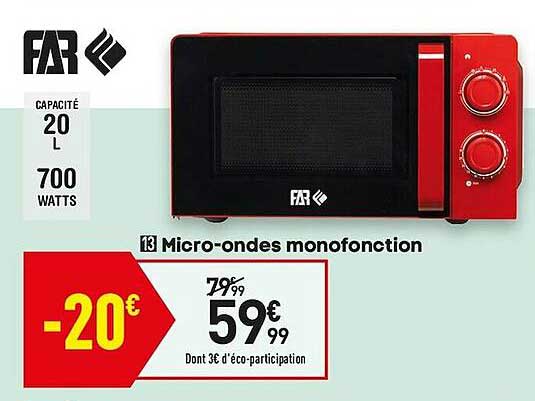 micro-ondes monofonction far