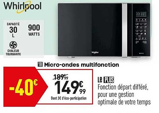 micro-ondes multifonction whirlpool