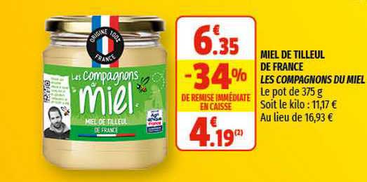 miel de tilleul de france les compagnons du miel