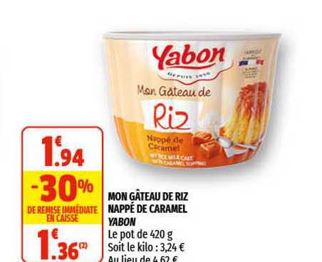 mon gâteau de riz nappé de caramel yabon
