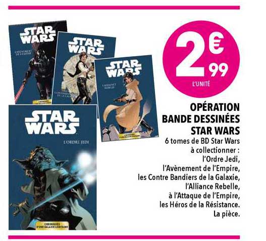 opération bande dessinées star wars