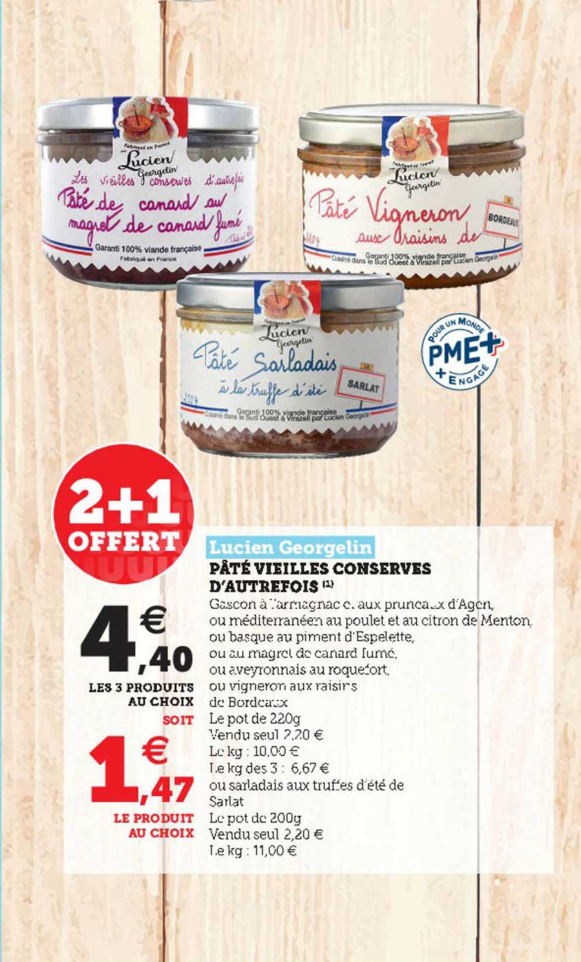 pâté vieilles conserves d'autrefois