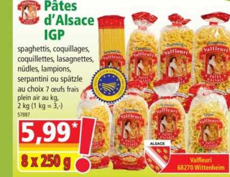 Pâtes D'alsace Igp