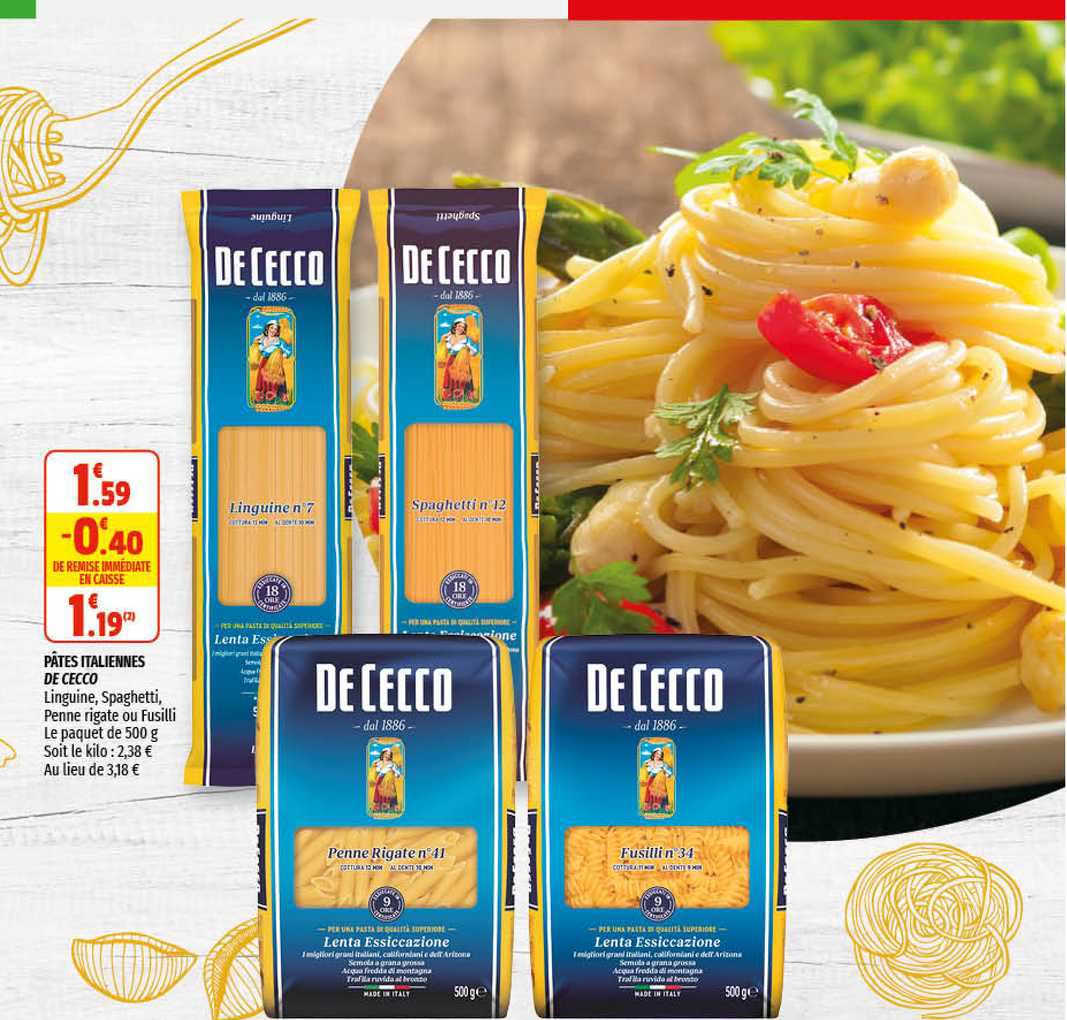 pâtes italiennes de cecco