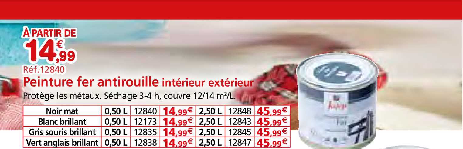 peinture fer antirouille intérieur extérieur