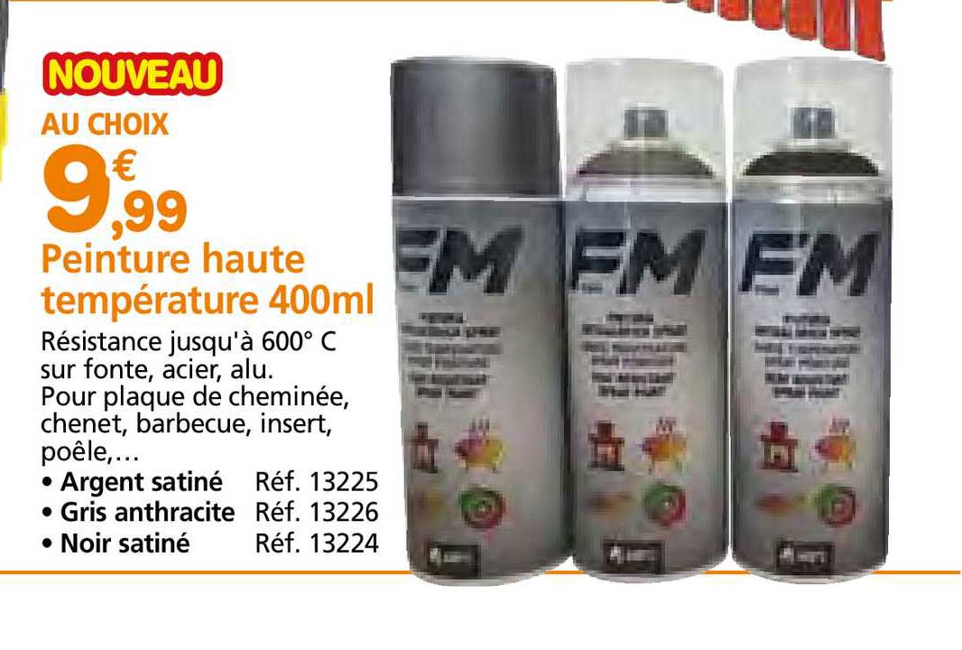 peinture haute température 400 ml