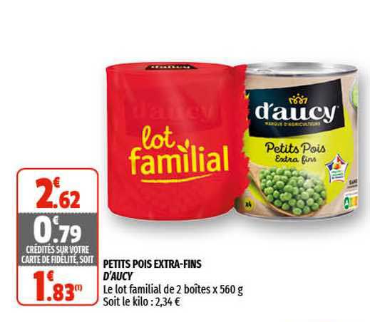 petits pois extra-fins d'aucy